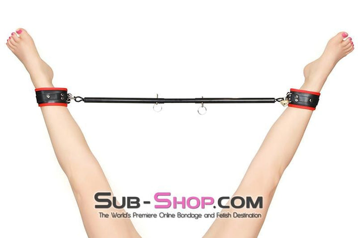 7711HS     Adjustable Bondage Spreader Bar, Black Spreader Bar   , Sub-Shop.com Bondage and Fetish Superstore