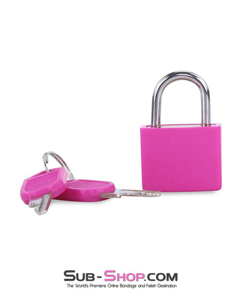 0777AE      Pretty in Pink Mini Pink Padlock - LAST CHANCE - Final Closeout! MEGA Deal   , Sub-Shop.com Bondage and Fetish Superstore