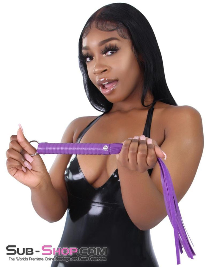 7798MQ      Vegan Leather Purple Seduction Whip - LAST CHANCE - Final Closeout! MEGA Deal   , Sub-Shop.com Bondage and Fetish Superstore