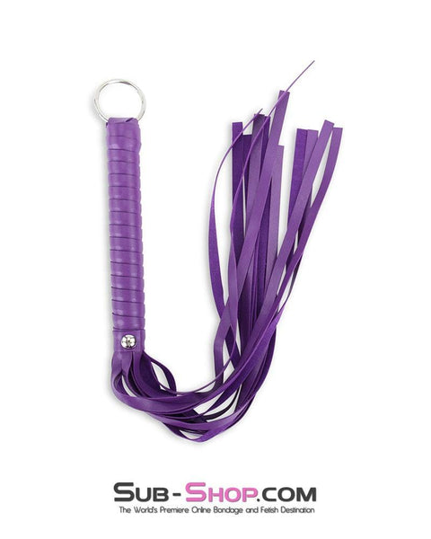 7798MQ      Vegan Leather Purple Seduction Whip - LAST CHANCE - Final Closeout! MEGA Deal   , Sub-Shop.com Bondage and Fetish Superstore