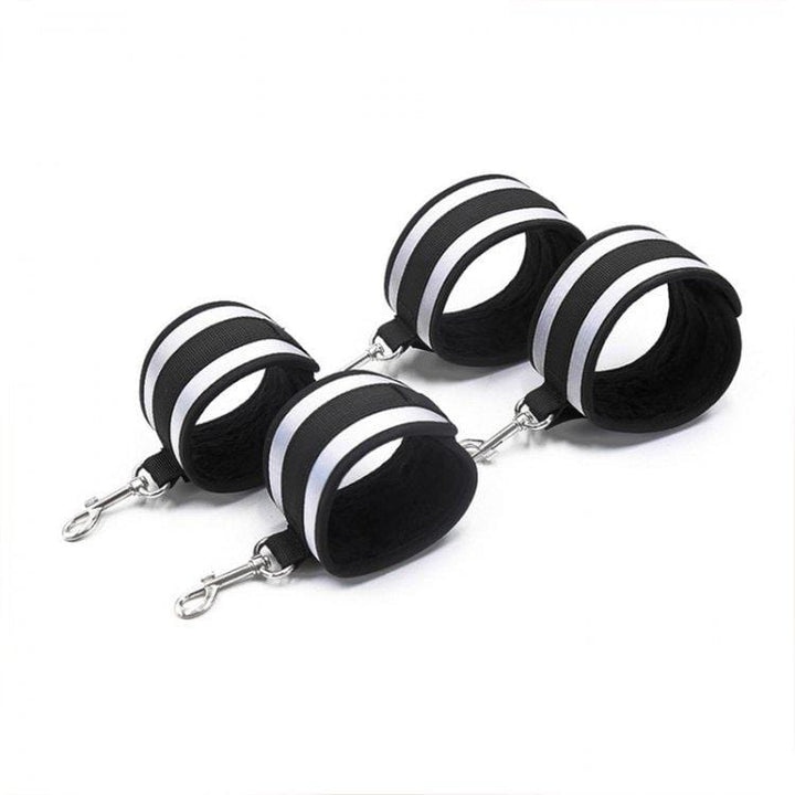 7802M      Double Spreader Bar Collar, Wrist and Ankle Total Bondage Kit with Removable Cuffs Spreader Bar   , Sub-Shop.com Bondage and Fetish Superstore