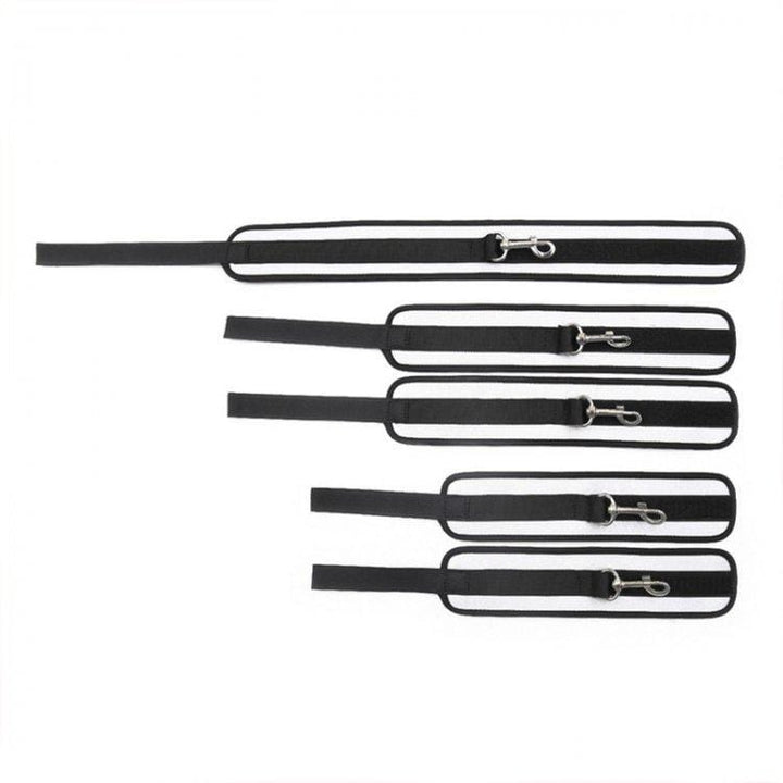 7802M      Double Spreader Bar Collar, Wrist and Ankle Total Bondage Kit with Removable Cuffs Spreader Bar   , Sub-Shop.com Bondage and Fetish Superstore