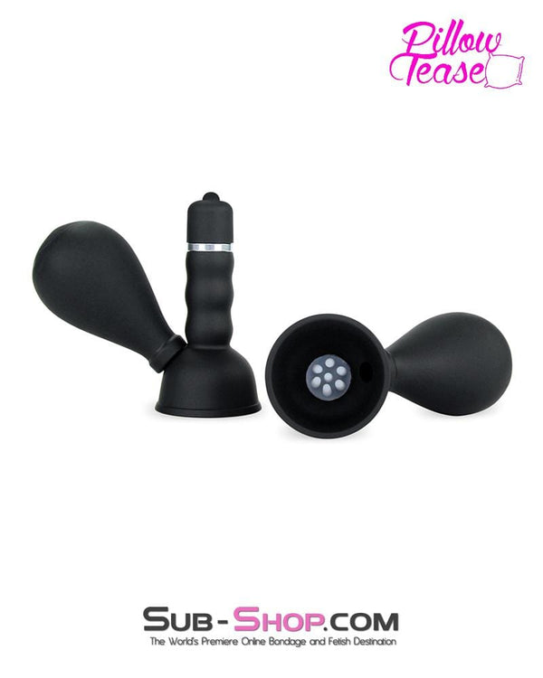 7809M      Wireless Waterproof Vibrating Nipple Suction Cups with Stimulators, Set of 2 Nipple Suction   , Sub-Shop.com Bondage and Fetish Superstore