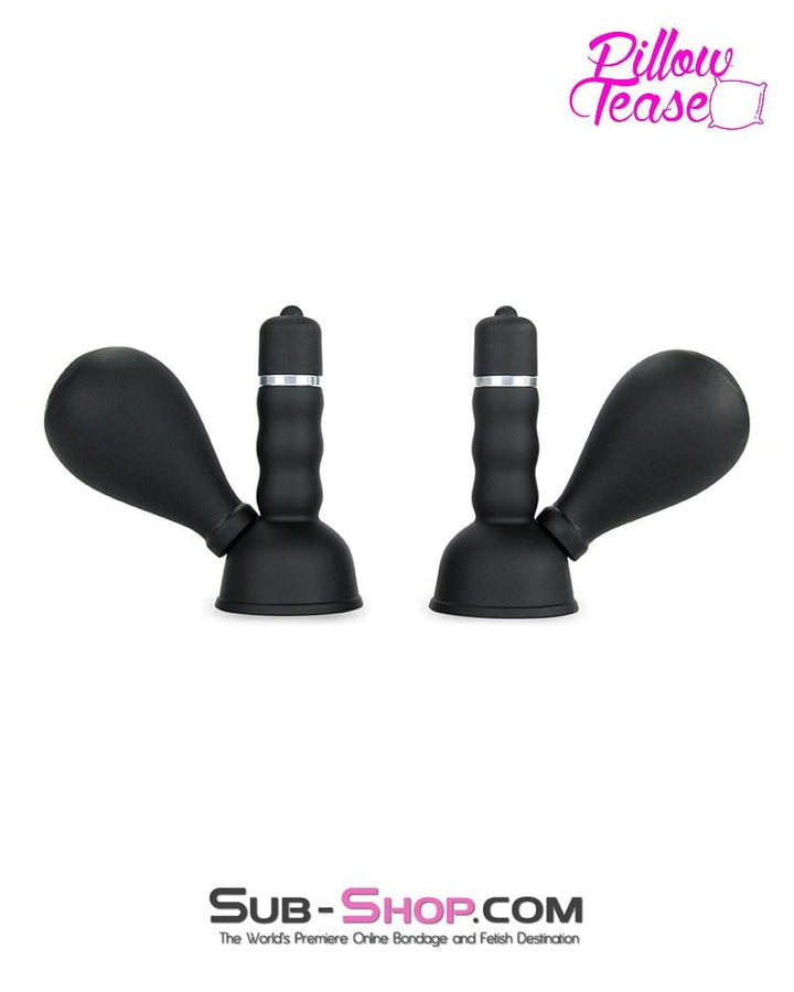 7809M      Wireless Waterproof Vibrating Nipple Suction Cups with Stimulators, Set of 2 Nipple Suction   , Sub-Shop.com Bondage and Fetish Superstore