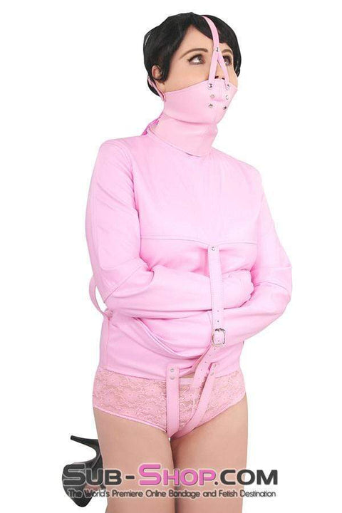 0790MH-SIS      Sissy Bitch Drive Me Crazy Pink Straitjacket Sissy   , Sub-Shop.com Bondage and Fetish Superstore