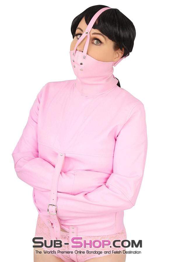 0790MH-SIS      Sissy Bitch Drive Me Crazy Pink Straitjacket Sissy   , Sub-Shop.com Bondage and Fetish Superstore