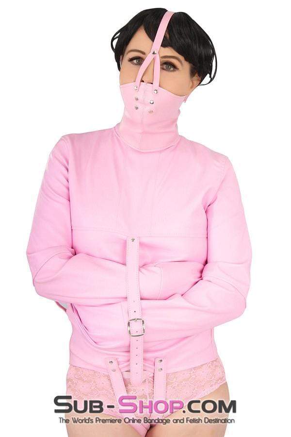 0790MH-SIS      Sissy Bitch Drive Me Crazy Pink Straitjacket Sissy   , Sub-Shop.com Bondage and Fetish Superstore