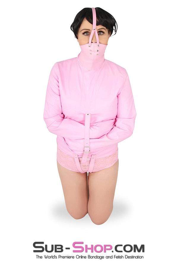 0790MH-SIS      Sissy Bitch Drive Me Crazy Pink Straitjacket Sissy   , Sub-Shop.com Bondage and Fetish Superstore