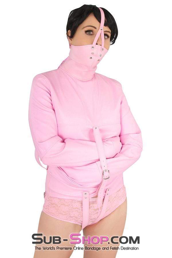0790MH-SIS      Sissy Bitch Drive Me Crazy Pink Straitjacket Sissy   , Sub-Shop.com Bondage and Fetish Superstore