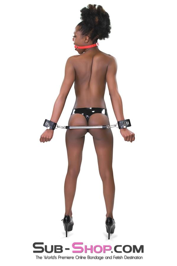 7835DL      Bondage Bar with Locking Wrist Cuffs  - MEGA Deal Black Friday Blowout   , Sub-Shop.com Bondage and Fetish Superstore