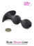 0783M      Double Bulb Black Silicone Anal Plug Anal Toys   , Sub-Shop.com Bondage and Fetish Superstore