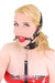 7864DL      Over the Top Ball Gag Trainer, Red Ball Gags   , Sub-Shop.com Bondage and Fetish Superstore