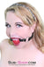 7876DL      Easy Come Red Bondage Ballgag - MEGA Deal Black Friday Blowout   , Sub-Shop.com Bondage and Fetish Superstore