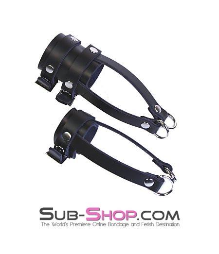 0788A     Leather Buckling Ball Stretcher Bondage Strap Cock & Ball Strap   , Sub-Shop.com Bondage and Fetish Superstore