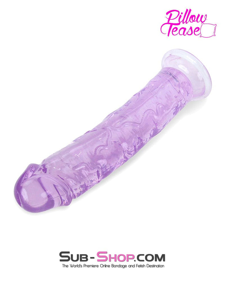 7906M      Jelly Realistic Dong – Purple Large Dildo   , Sub-Shop.com Bondage and Fetish Superstore