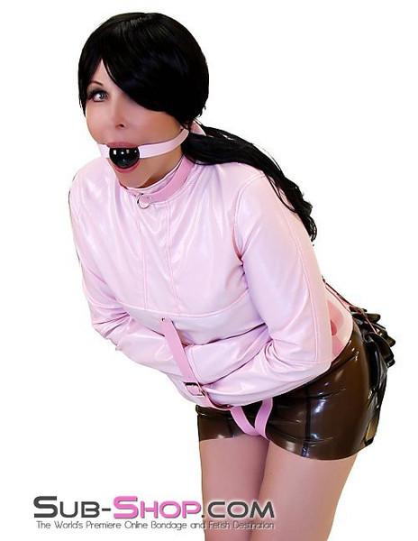 0790MH-SIS      Sissy Bitch Drive Me Crazy Pink Straitjacket Sissy   , Sub-Shop.com Bondage and Fetish Superstore