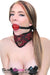 7918DL      Lusty Wench Brocade Lacing Chevron Style Bondage Collar with Leash - MEGA Deal Black Friday Blowout   , Sub-Shop.com Bondage and Fetish Superstore