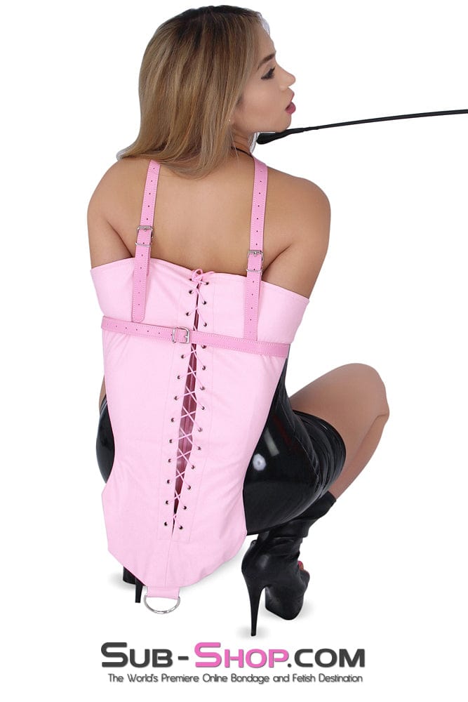 7922DL      Pink Lady Satin Lined Princess Pink Armbinder - MEGA Deal MEGA Deal   , Sub-Shop.com Bondage and Fetish Superstore