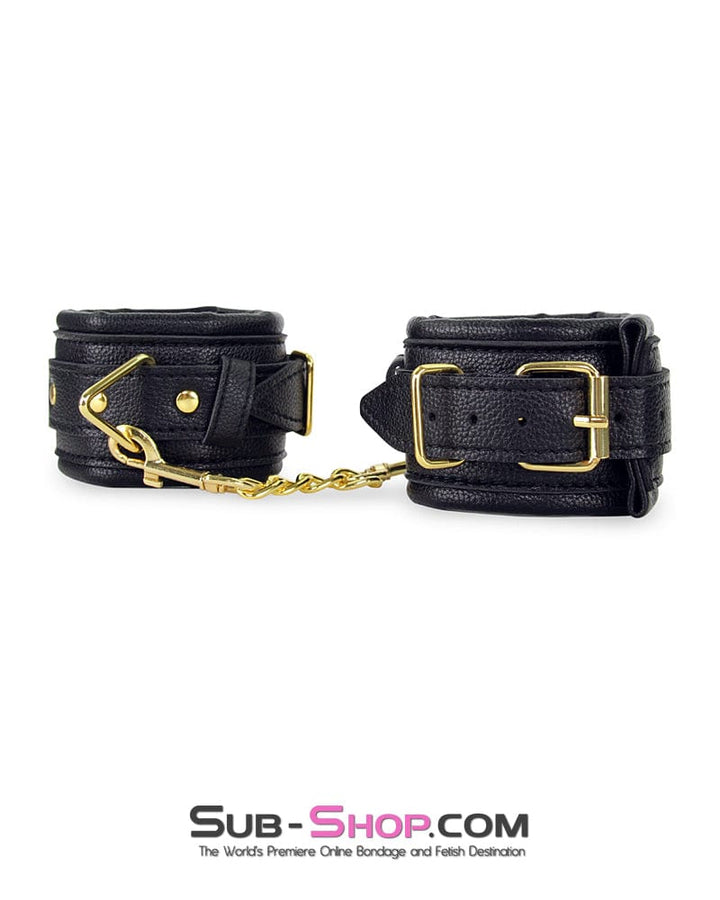 7924M      Gold Standard Thick Padded Wrist Bondage Cuffs Cuffs   , Sub-Shop.com Bondage and Fetish Superstore