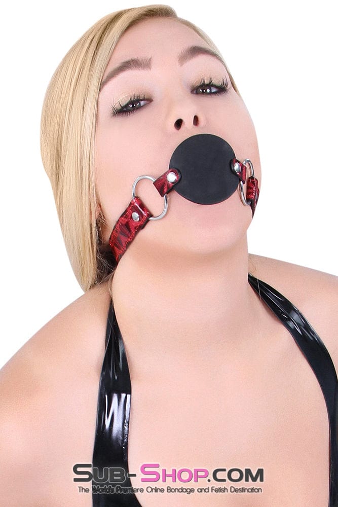 7944DL Rough Sex Silicone Penis Gag with Locking Red Diamond Strap - MEGA Deal MEGA Deal , Sub-Shop.com Bondage and Fetish Superstore