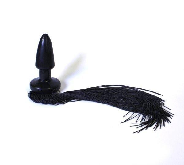 8397LT      Black Pony Play Butt Plug with Rubber Tail - LAST CHANCE - Final Closeout! MEGA Deal   , Sub-Shop.com Bondage and Fetish Superstore