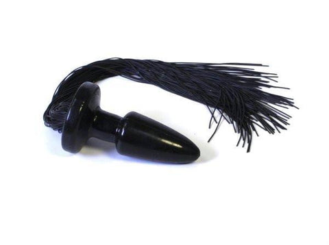 8397LT      Black Pony Play Butt Plug with Rubber Tail - LAST CHANCE - Final Closeout! MEGA Deal   , Sub-Shop.com Bondage and Fetish Superstore