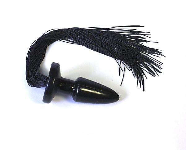 8397LT      Black Pony Play Butt Plug with Rubber Tail - LAST CHANCE - Final Closeout! MEGA Deal   , Sub-Shop.com Bondage and Fetish Superstore