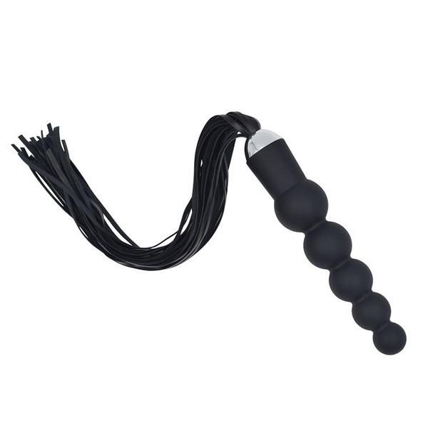 0861M      Silicone Anal Beads Dildo Whip - LAST CHANCE - Final Closeout! Black Friday Blowout   , Sub-Shop.com Bondage and Fetish Superstore