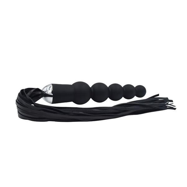 0861M      Silicone Anal Beads Dildo Whip - LAST CHANCE - Final Closeout! Black Friday Blowout   , Sub-Shop.com Bondage and Fetish Superstore