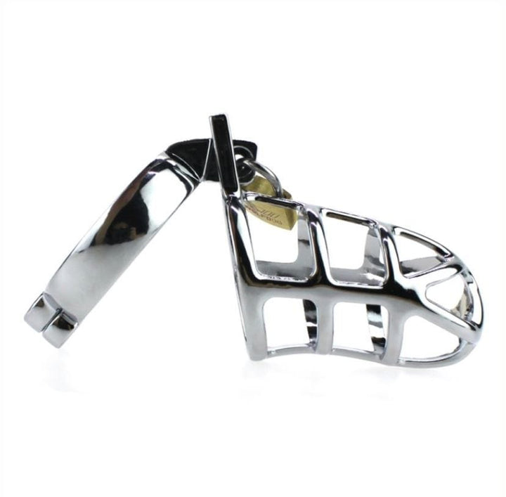 8707HS      Cock Tease Locking Steel Male Chastity Set - MEGA Deal MEGA Deal   , Sub-Shop.com Bondage and Fetish Superstore