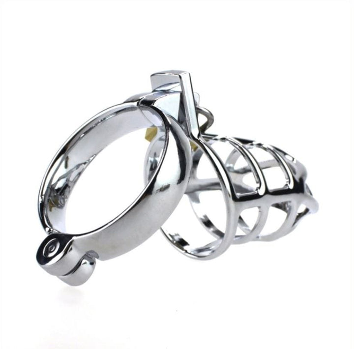 8707HS      Cock Tease Locking Steel Male Chastity Set - MEGA Deal MEGA Deal   , Sub-Shop.com Bondage and Fetish Superstore