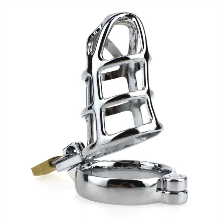 8707HS      Cock Tease Locking Steel Male Chastity Set - MEGA Deal MEGA Deal   , Sub-Shop.com Bondage and Fetish Superstore