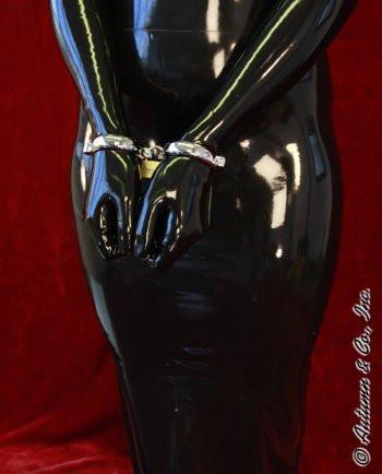 8723SM      Locking Chrome Wide Bracelet Wrist Cuffs Steel Bondage   , Sub-Shop.com Bondage and Fetish Superstore