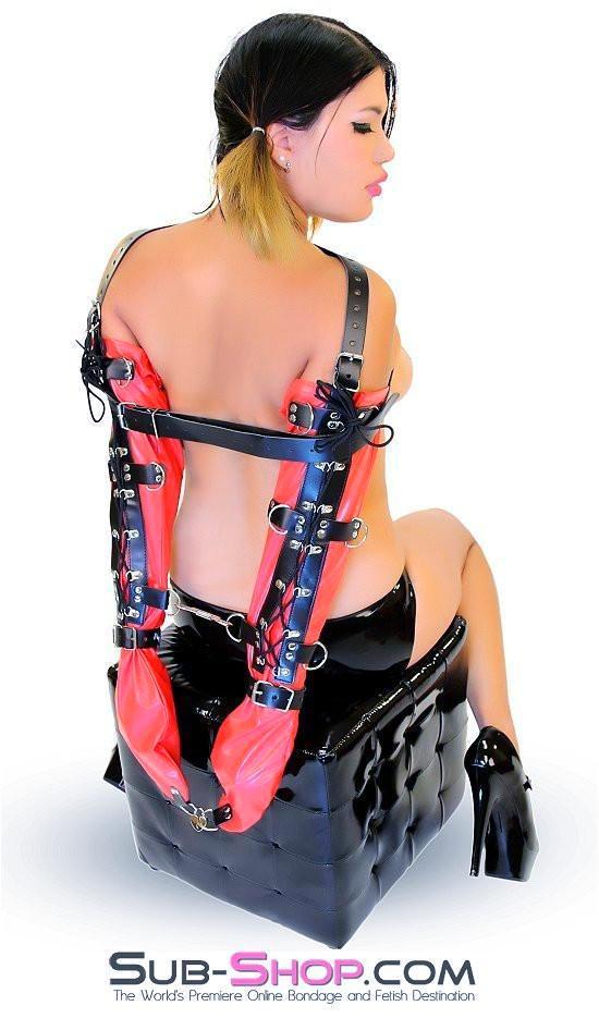 8762BD  Deluxe Full Length Armbinder Mittens Armbinder   , Sub-Shop.com Bondage and Fetish Superstore