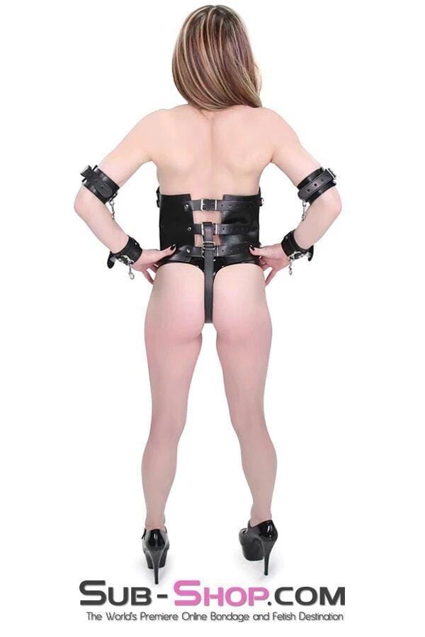 8764BD      "O" Training Corset with Detachable Restraints - MEGA Deal MEGA Deal   , Sub-Shop.com Bondage and Fetish Superstore