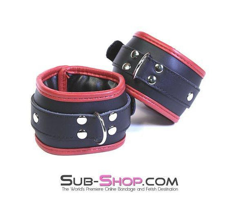 8761BD      Slave to Fashion Lined Wrist Cuffs - LAST CHANCE - Final Closeout! Black Friday Blowout   , Sub-Shop.com Bondage and Fetish Superstore