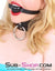 0883A      Beginner Small Black Ball Gag on Leather Strap Gags   , Sub-Shop.com Bondage and Fetish Superstore