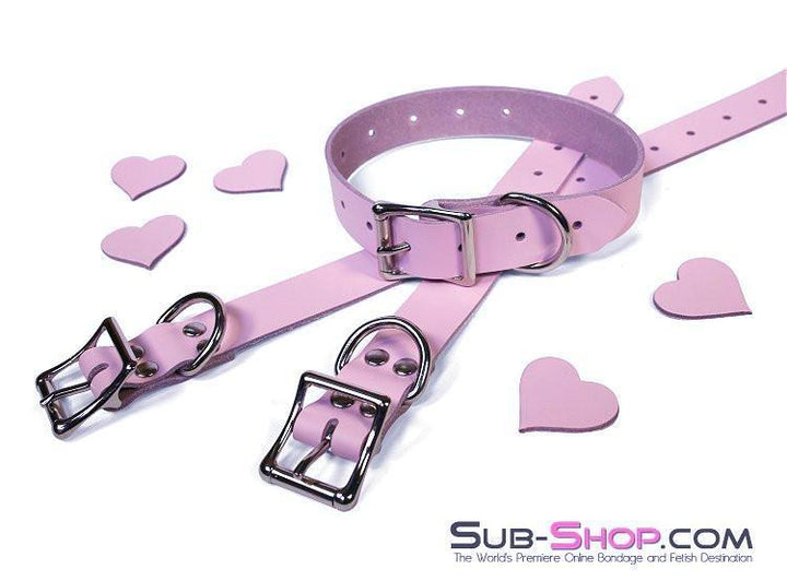 0886A      Princess Pink Leather Buckling Bondage Straps Straps   , Sub-Shop.com Bondage and Fetish Superstore