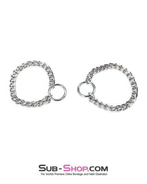 8878RS-SIS      Sissy Boi Jeweled Chain Ankle Cuffs Sissy   , Sub-Shop.com Bondage and Fetish Superstore