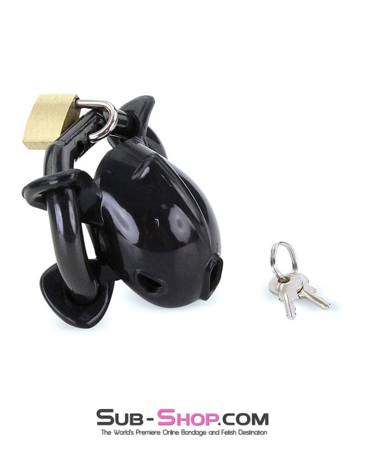 9098AE-SIS      Ruined Orgasms Black Silicone Sissy Chastity Cock Cage Sissy   , Sub-Shop.com Bondage and Fetish Superstore