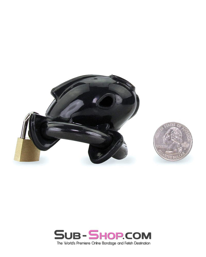 9098AE-SIS      Ruined Orgasms Black Silicone Sissy Chastity Cock Cage Sissy   , Sub-Shop.com Bondage and Fetish Superstore