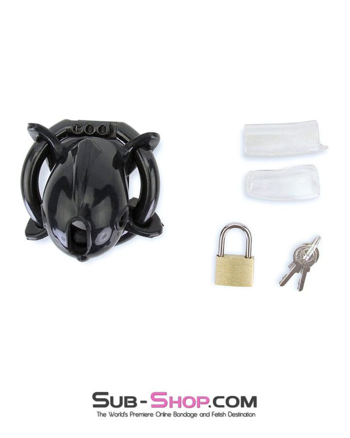 9098AE-SIS      Ruined Orgasms Black Silicone Sissy Chastity Cock Cage Sissy   , Sub-Shop.com Bondage and Fetish Superstore