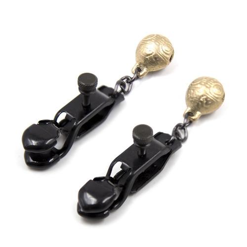 8890M-SIS      Pretty Sissy Boi Bells and Whistles BDSM Roleplay Belled Adjustable Cock and Ball Clamps Sissy   , Sub-Shop.com Bondage and Fetish Superstore