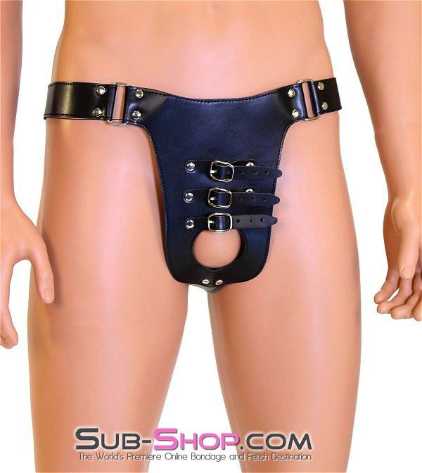 8893MH      Buckling Cock Keeper Bondage Waist Harness Chastity   , Sub-Shop.com Bondage and Fetish Superstore