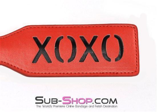 8901HS <b>BOGO!</b> Red Marks XOXO Impression Paddle Paddle , Sub-Shop.com Bondage and Fetish Superstore
