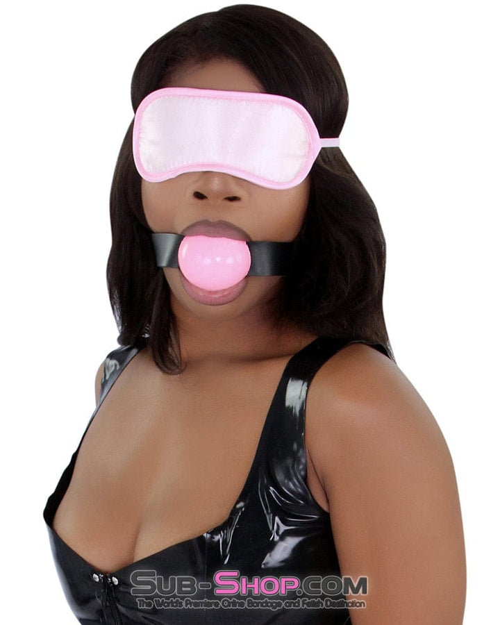 8923DL      Bondage Basics Pink Satin Blindfold - MEGA Deal Black Friday Blowout   , Sub-Shop.com Bondage and Fetish Superstore