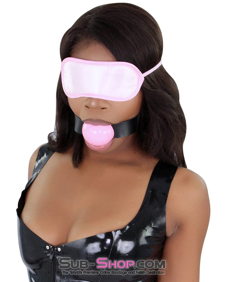 8923DL      Bondage Basics Pink Satin Blindfold - MEGA Deal Black Friday Blowout   , Sub-Shop.com Bondage and Fetish Superstore