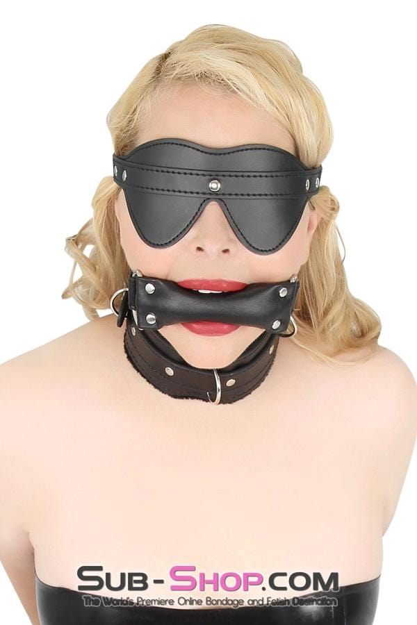 8925DL      Bondage Blinders Buckling Blindfold Blindfold   , Sub-Shop.com Bondage and Fetish Superstore