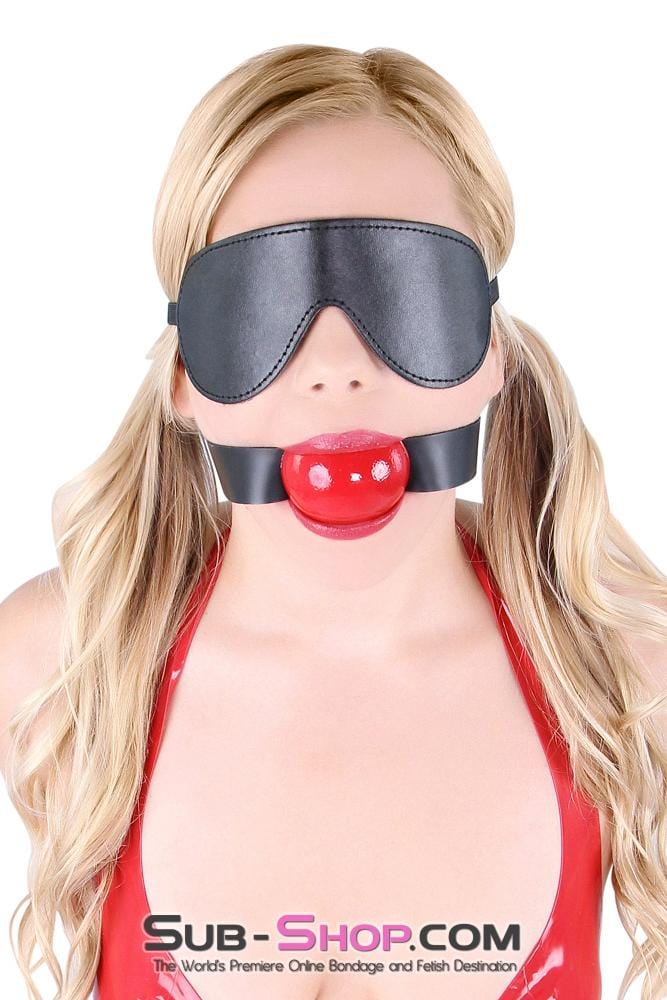 0430A      2” Large Ball Gag, Candy Apple Red Ballgag Gags   , Sub-Shop.com Bondage and Fetish Superstore
