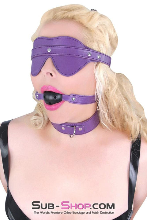 8926MQ      Sensual Surprises Purple Buckling Blindfold Lovers Mask Blindfold   , Sub-Shop.com Bondage and Fetish Superstore